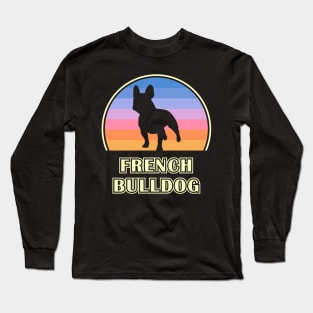 French Bulldog Vintage Sunset Dog Long Sleeve T-Shirt